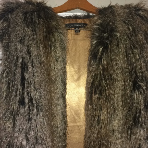 Via Spiga Faux Fur Vest - Picture 6 of 8